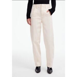 Madewell Tapered Denim Trouser Pants US Women's 32 Plus New